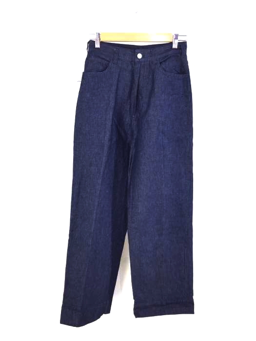 BEAMS BOY(ビームスボーイ) 20SS 10オンス デニム センタープレス ワイドパンツ レディース パンツ