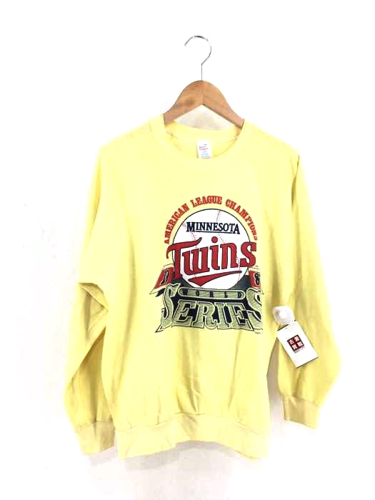 National Screenprint(フルギ) USA製 ラグランスリーブクルーネックスウェット メンズ トップス