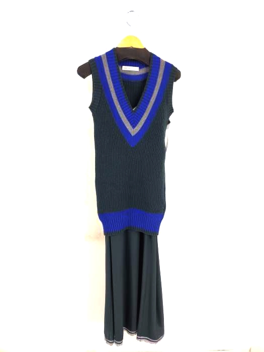 sacai luck（サカイラック） ニットベストレイヤードワンピース レディース ワンピース