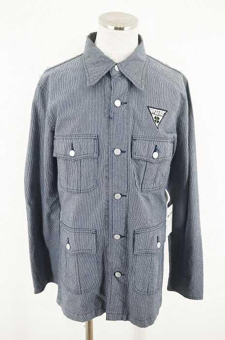 HYSTERIC GLAMOUR (ヒステリックグラマー) ストライプカバーオール メンズ アウター