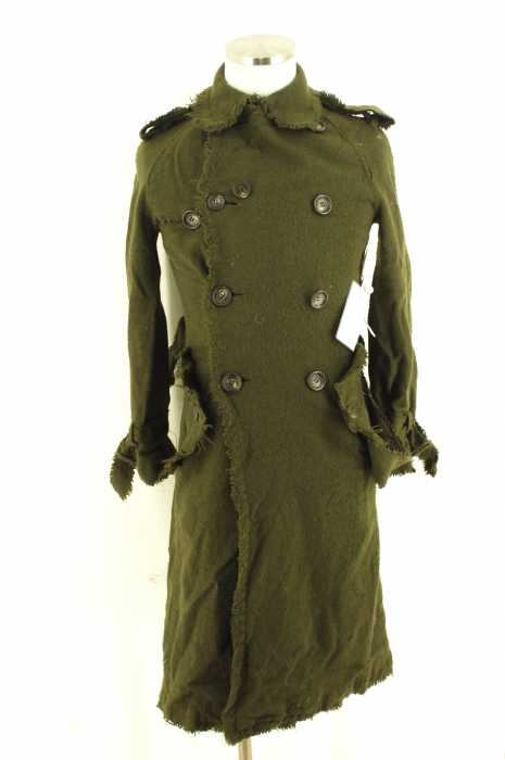 JUNYA WATANABE COMME des GARCONS MAN PINK （ジュンヤワタナベコムデギャルソンマンピンク） AD2004 縮絨ウールトレンチコート レディース アウター