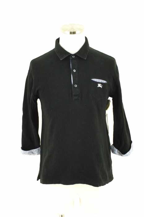 BURBERRY BLACK LABEL (バーバリーブラックレーベル) 異素材切替ハイネックトップス メンズ トップス