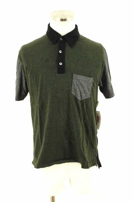 UNITED ARROWS green label relaxing （ユナイテッドアローズグリーンレーベルリラクシング） コットン切替ポロシャツ メンズ トップス