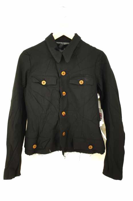 COMME des GARCONS COMME des GARCONS(コムデギャルソンコムデギャルソン) AD2004 ポリ縮裾カットオフジャケット レディース アウター