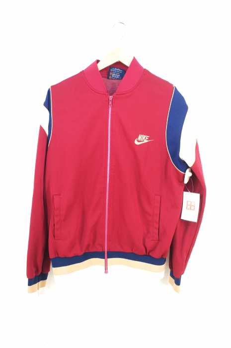 NIKE (ナイキ) 紺タグ リブストライプジップアップトラックジャケット メンズ トップス