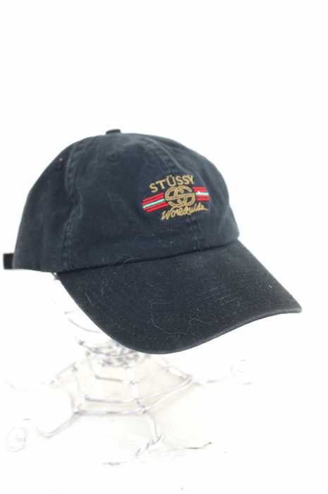 STUSSY （ステューシー） ロゴ刺繍6パネルキャップ メンズ 帽子