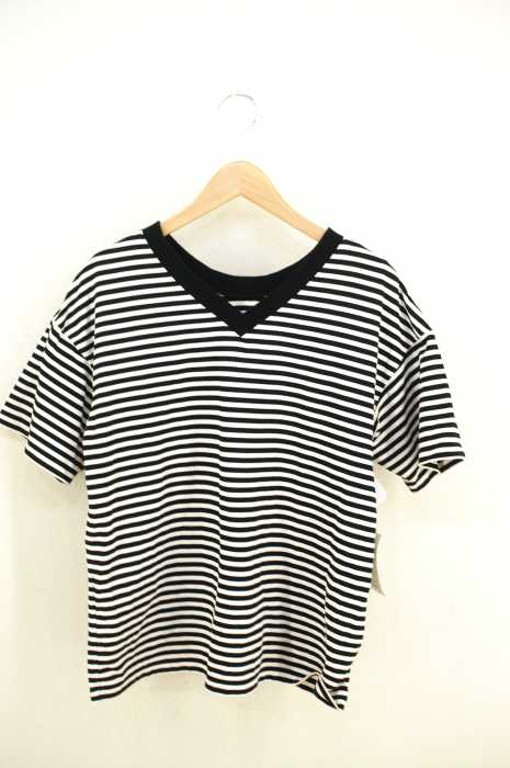 DANSKIN（ダンスキン） BORDER VーNECKED TEE レディース トップス