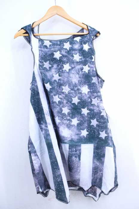 NOZOMI ISHIGURO Haute Couture(ノゾミイシグロオートクチュール) 星条旗柄ノースリーブワンピース レディース ワンピース