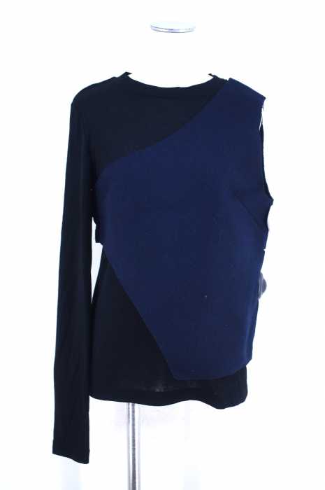 JOHN LAWRENCE SULLIVAN （ジョンローレンスサリバン） 16AW メルトンアーチェリーベストドッキングデザイン レイヤードカットソー レディース トップス