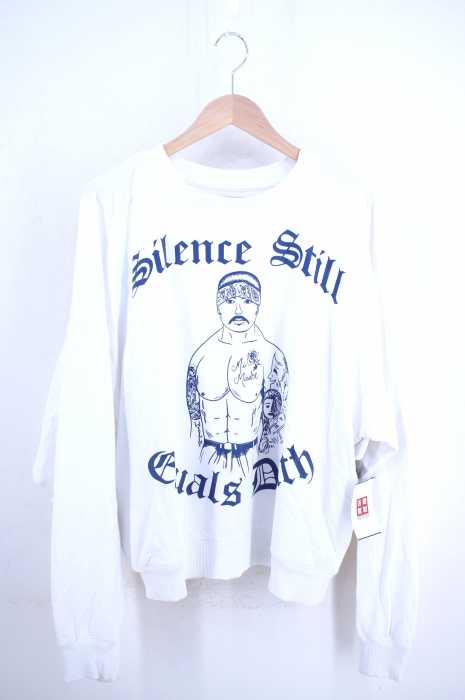 WILLY CHAVARRIA（ウィリーキャバリア） BARRANCO SWEATSHIRT W/SILENCE PRINT メンズ トップス
