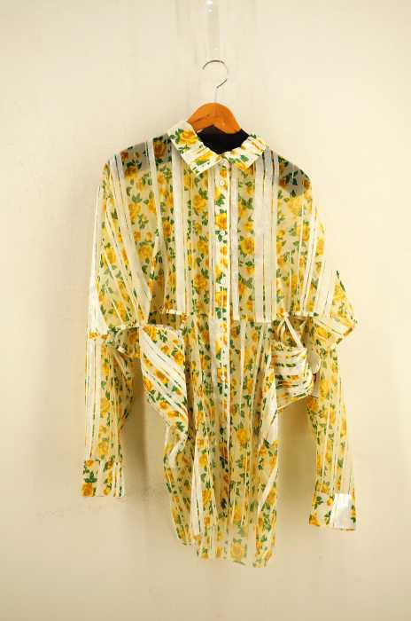 RYOTA MURAKAMI（リョウタ ムラカミ） 19SS 異素材切替花柄チュールブラウス レディース トップス