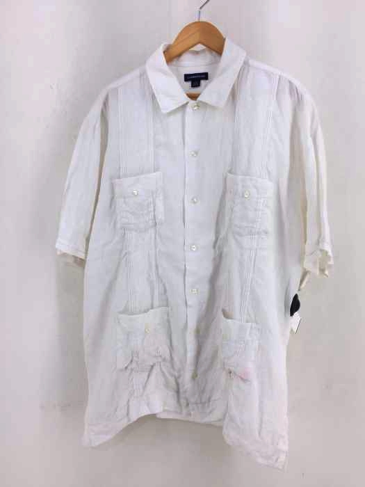 LANDS END（ランズエンド） リネンキューバシャツ メンズ トップス