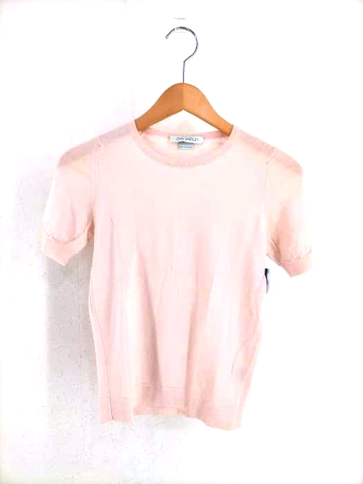 JOHN SMEDLEY（ジョンスメドレー） ウールクルーネック半袖ニット レディース トップス