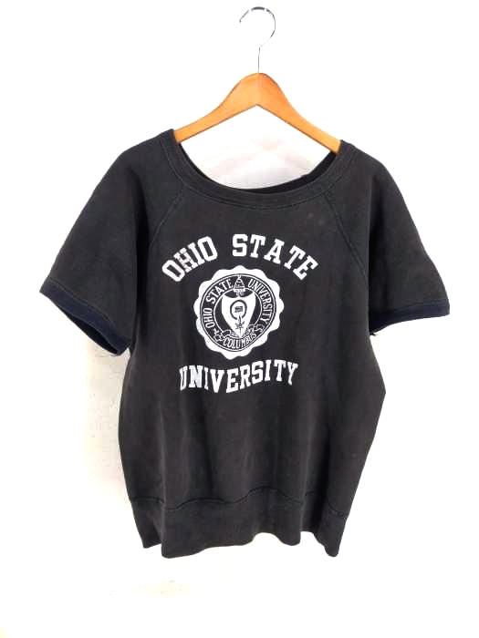 USED古着(ユーズドフルギ) 60年代 OHIO STATE UNIVERSITY クルーネック半袖スウェット メンズ トップス