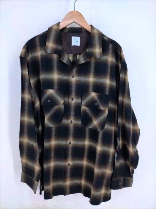 tone（トーン） 19AW 開襟チェック柄 ネルシャツ メンズ トップス