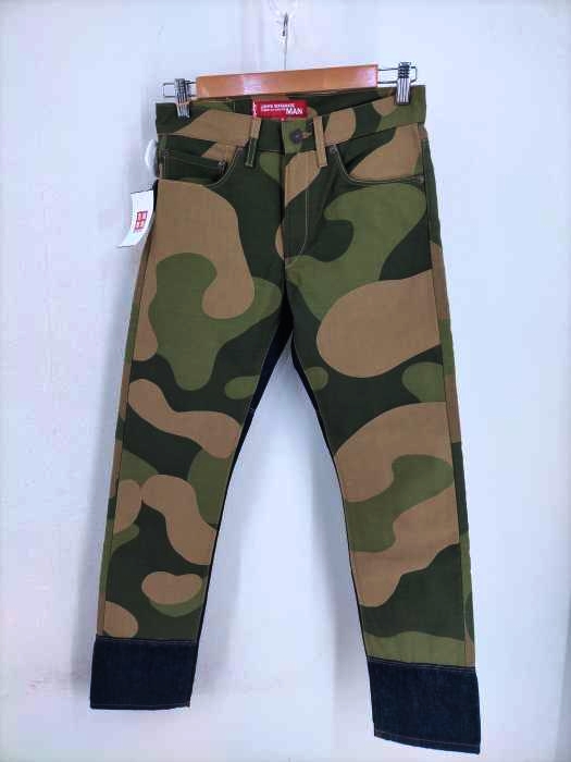 JUNYA WATANABE COMME des GARCONS MAN（ジュンヤワタナベコムデギャルソンマン） AD2018 19SS カモ柄切替デニムパンツ メンズ パンツ