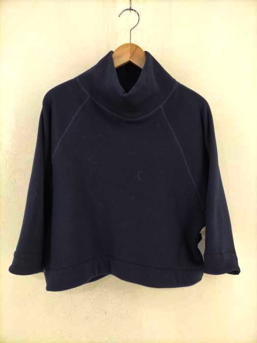 Cloche(クロシェット) 裏起毛ショート丈ハイネックスウェット レディース トップス