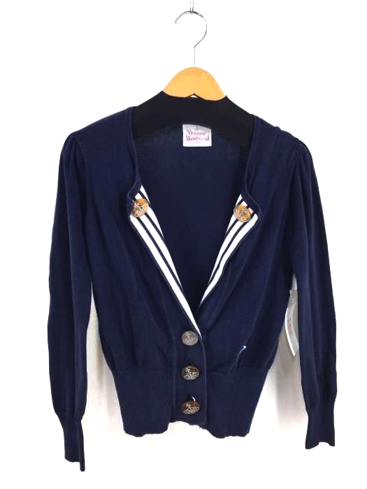 Vivienne Westwood（ヴィヴィアンウエストウッド） マリンデザインコットンカーディガン レディース トップス
