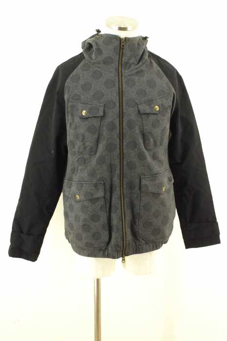 FRED PERRY （フレッドペリー） ドット柄フーテッドダブルジップジャケット メンズ アウター