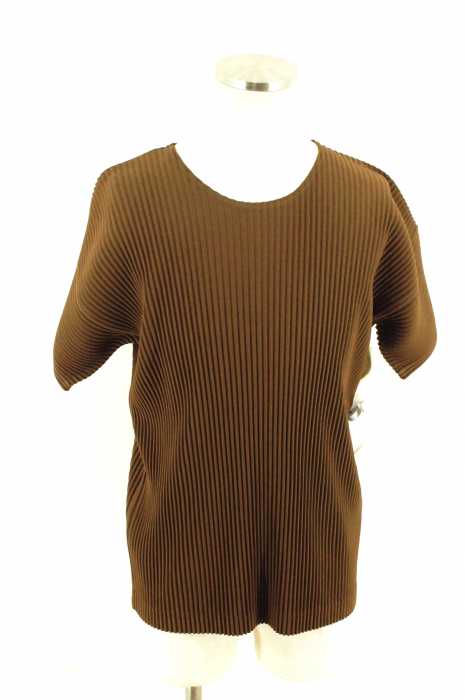 ISSEY MIYAKE HOMME PLISSE　（イッセイミヤケ オムプリッセ） プリーツ加工Tシャツ メンズ トップス