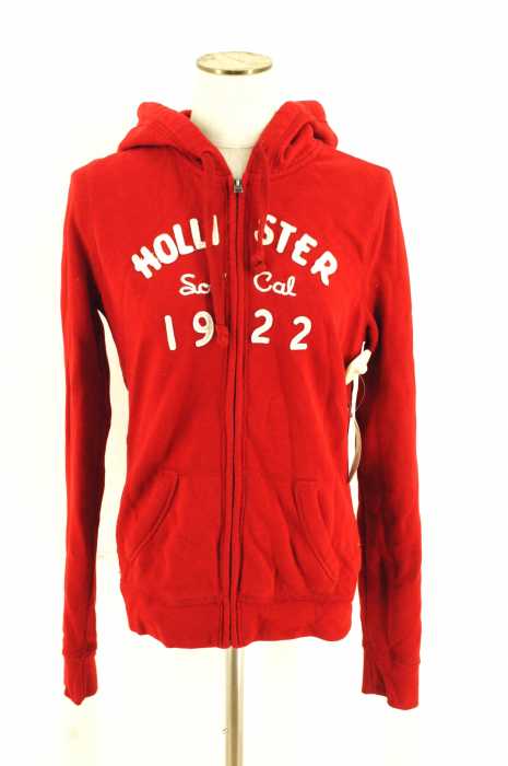 Hollister （ホリスター） ワッペン刺繍ジップアップパーカー レディース トップス