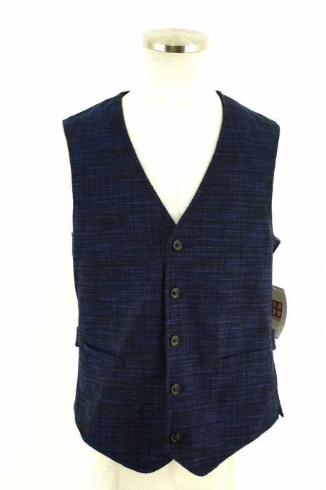 T JACKET (ティージャケット) 総柄ボタンジレベスト メンズ トップス