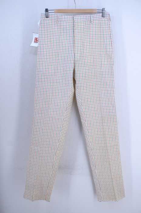USED古着 (ユーズドフルギ) 70S RAPIDジップ チェック柄スラックス メンズ パンツ