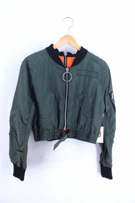 Zara ザラ ショート Ma 1 ジャケット レディース アウター ブランド古着買取販売バズストア