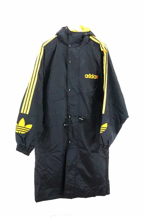 adidas （アディダス） デサント社製 バックロゴプリントベンチコート メンズ アウター