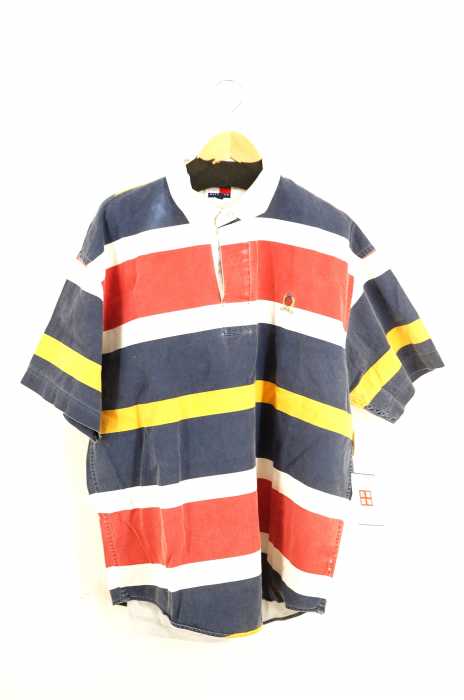 TOMMY HILFIGER （トミーヒルフィガー） 90S マルチボーダーポロシャツ メンズ トップス