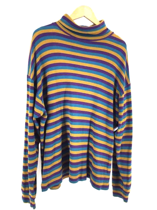 Gap（ギャップ） OLD GAP 90年代～2000年初頭 ボーダーハイネックカットソー メンズ トップス