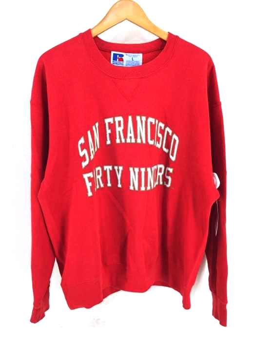 RUSSELL ATHLETIC(ラッセルアスレチック) USA製 SAN FRANCISCO FORTY NINERS クルーネックスウェット メンズ トップス