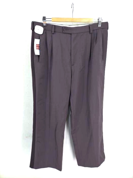 USED古着（ユーズドフルギ） ODEVA 側章パープル 2タックスラックス メンズ パンツ