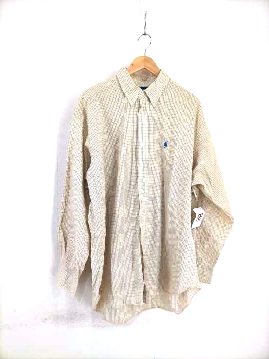 RALPH LAUREN（ラルフローレン） 90S チェック柄長袖ボタンダウンシャツ メンズ トップス