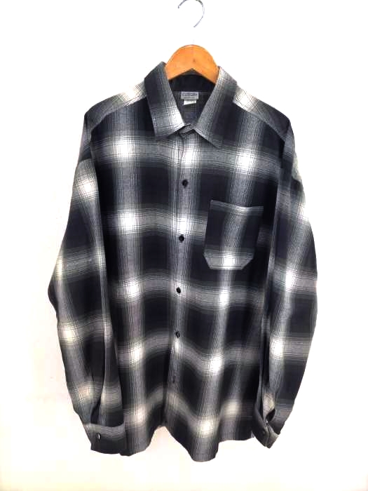 CALTOP（キャルトップ） 90s USA製 オンブレチェックシャツ メンズ トップス