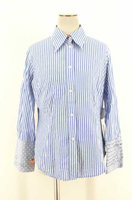 Paul Smith BLACK （ポールスミスブラック） ストライプデザインシャツ レディース トップス