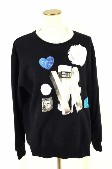 Mikiosakabe (ミキオサカベ) 15AW フリルデザインプリントスウェット トレーナー レディース トップス