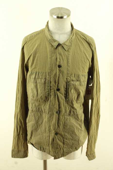 CLAMP (クランプ) 16AW SHIRT-01 シワ加工オープンカラーシャツ メンズ トップス