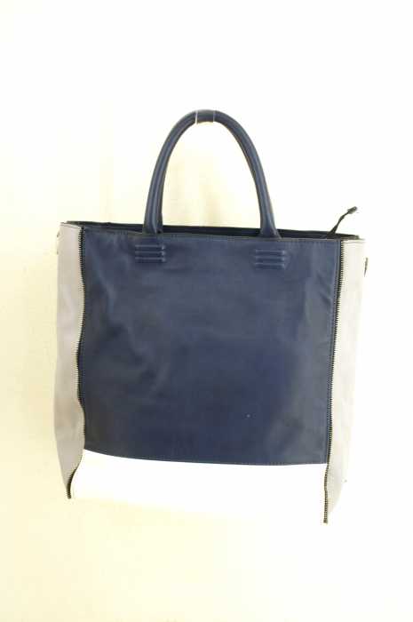 ZARA （ザラ） ジップデザイントリコカラーレザーJトート レディース バッグ