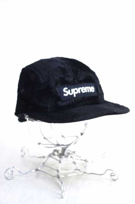 Supreme （シュプリーム） Croc Embossed Velvet Camp Cap クロコエンボスベルベットキャンプキャップ メンズ 帽子