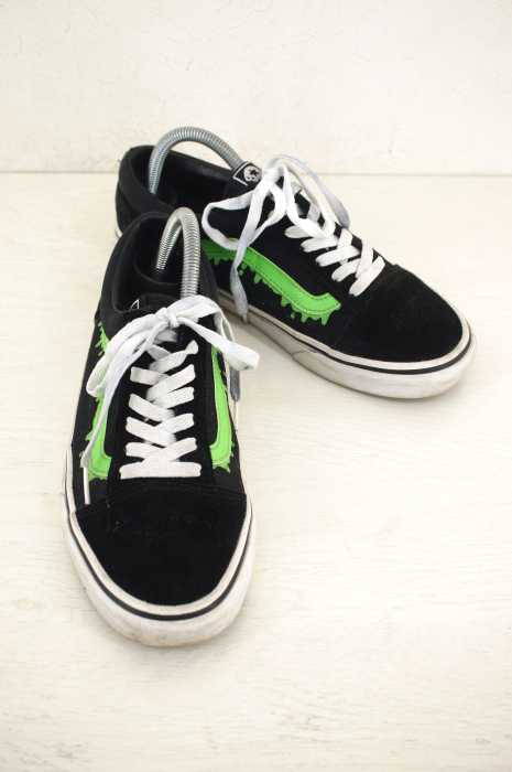 マジカルモッシュミスフィッツ VANS OLD SKOOL BLACKxGREEN MXMXM マモミ MAGICAL MOSH MISFITS 27.5VANS OLD SKOOL マジカル モッシュ ミスフィッツ MxMxM スニーカー