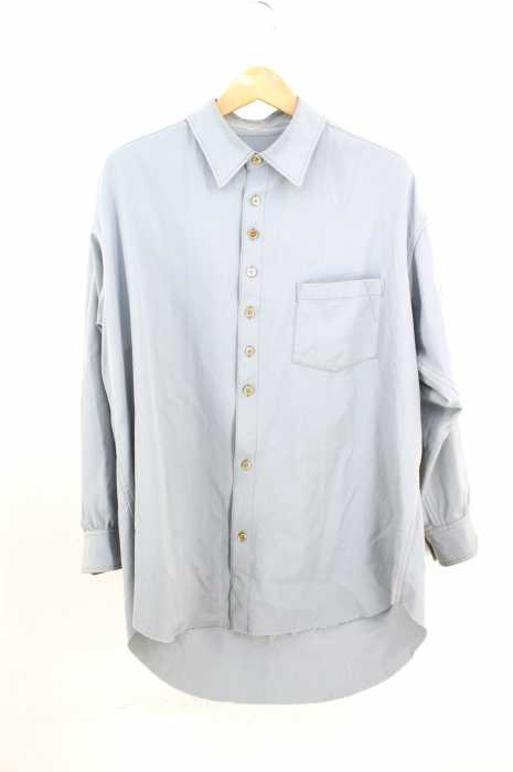 sulvam(サルバム) 19SS gabardine stand collar SH ギャバジンスタンドカラーシャツ メンズ トップス