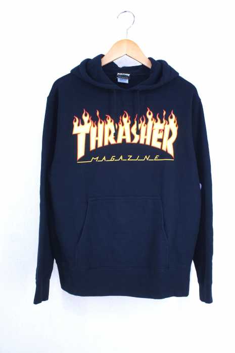 THRASHER（スラッシャー） フレイムプリントパーカー メンズ トップス