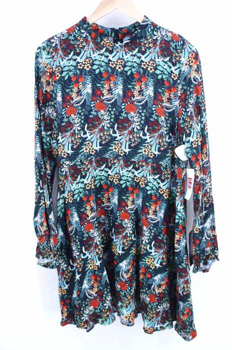 Zara Basic ザラベーシック ボタニカルバックジップワンピース レディース ワンピース ブランド古着買取販売バズストア Zara Basic ザラベーシック ボタニカルバックジップワンピース レディース ワンピース ブランド古着買取販売バズストア