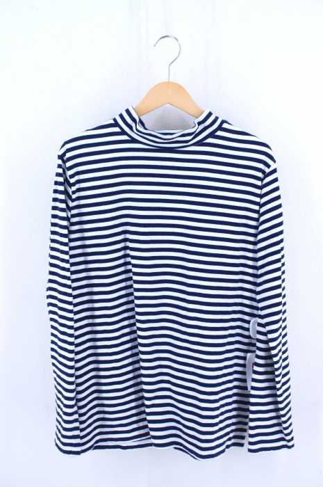 nanamica(ナナミカ) モックネックボーダーカットソー メンズ トップス