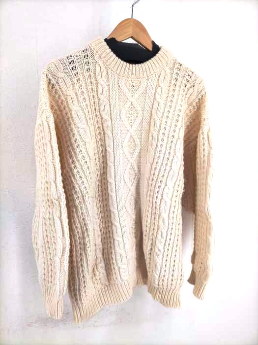 USED古着（ユーズドフルギ） HACKETT & TURPIN アランケーブルニット メンズ トップス