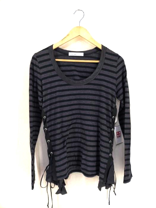 sacai luck（サカイラック） サイドレースアップボーダーカットソー レディース トップス