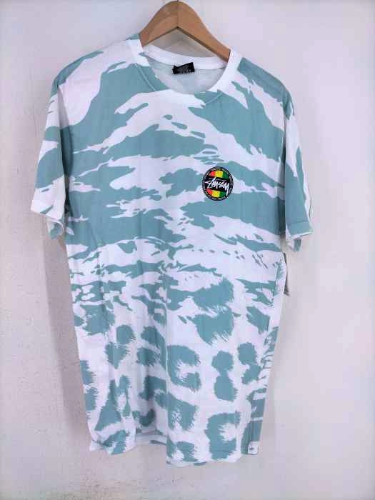 Stussy(ステューシー) REGGAE 総柄 プリントTシャツ メンズ トップス