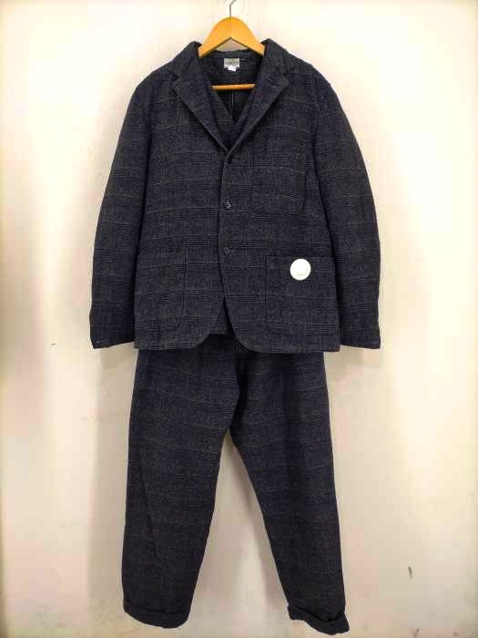 J.S.Homestead（ジャーナルスタンダードホームステッド） INDIGO AEC GLENCHECK WORK 3ピースセットアップ メンズ セットアップ