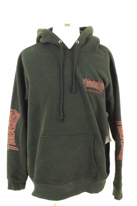 THRASHER (スラッシャー) ロゴプリントスウェットプルオーバーパーカー メンズ トップス